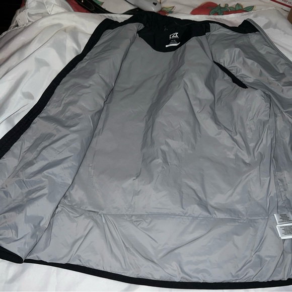 Black Puffer Vest with Embroidered Oklahoma Logo - Picture 7 of 8